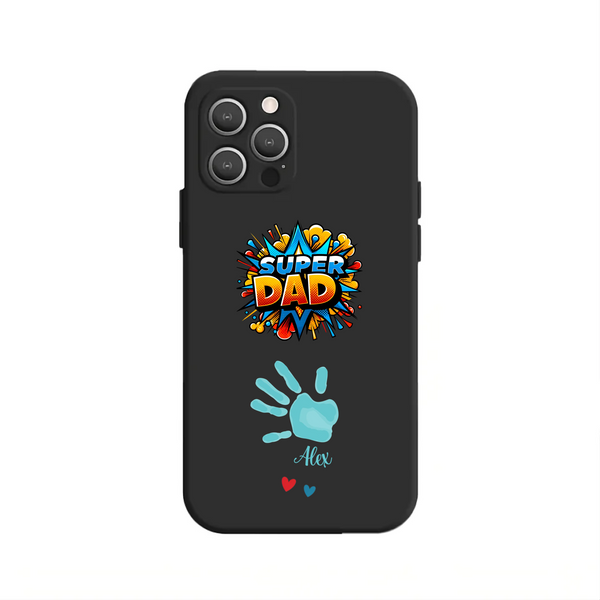 Super Dad oder Best Mom Ever Handyhülle mit Kindernamen
