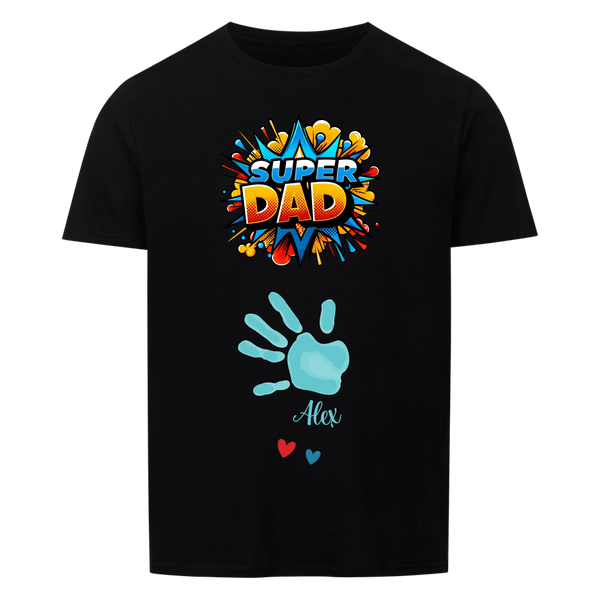 Bester Papa oder Beste Mama Premium Unisex T-Shirt mit Kindernamen