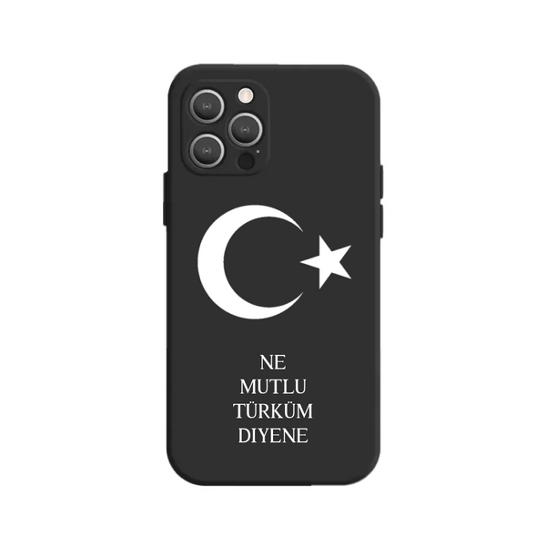 Türksche Flagge inkl. Wunschname White Print