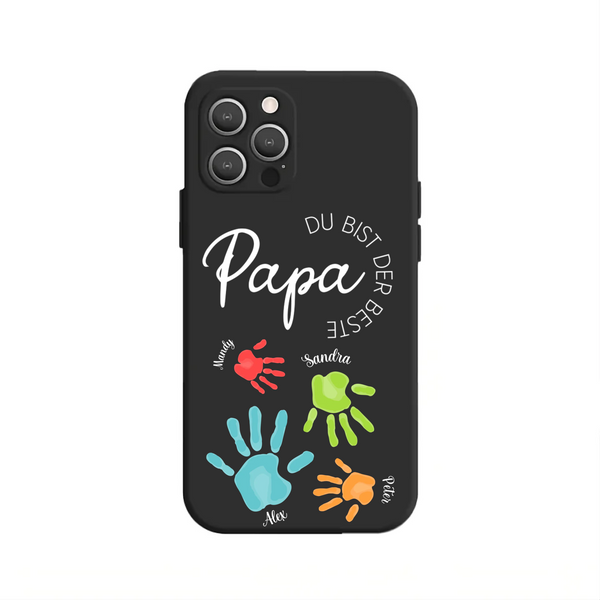 Love Papa oder Love Mama Handyhülle mit Kindernamen