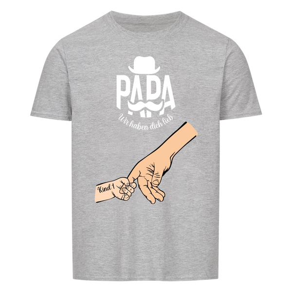 Bester Papa oder Beste Mama der Welt mit Kindernamen Unisex T-Shirt