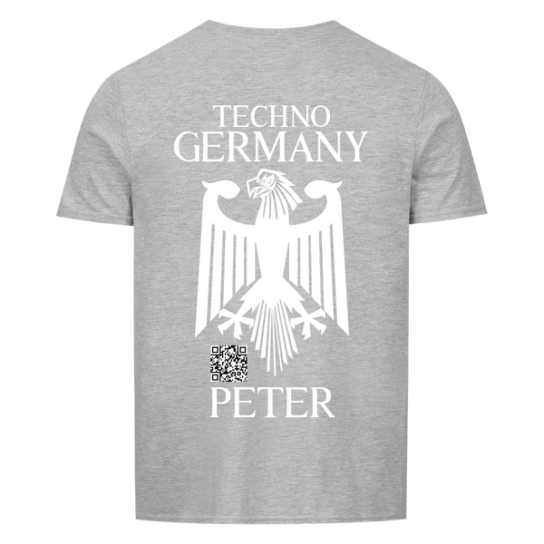 German Shield Unisex Basic T-Shirt Backprint