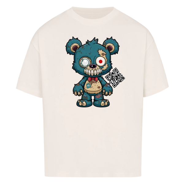 Zombie Teddy mit QR Code Oversize T-Shirt Vancy