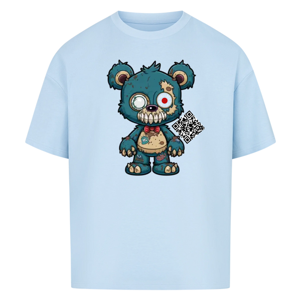 Zombie Teddy mit QR Code Oversize T-Shirt Vancy