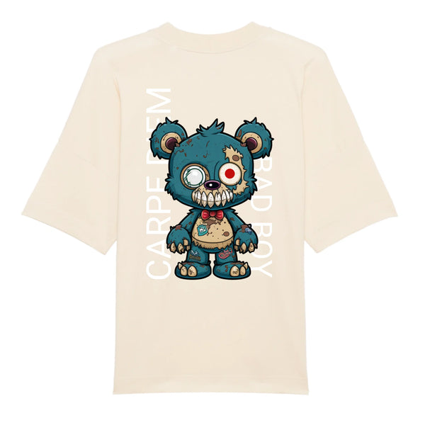 Zombie Teddy mit QR Code Premium Organic Oversize Blast