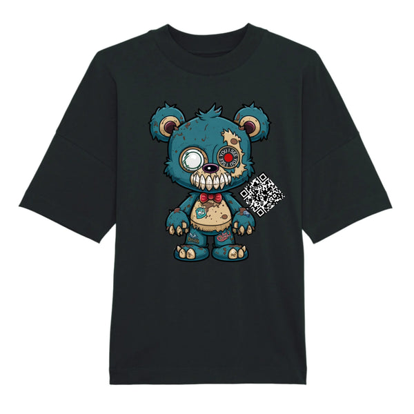 Zombie Teddy mit QR Code Premium Organic Oversize Blast