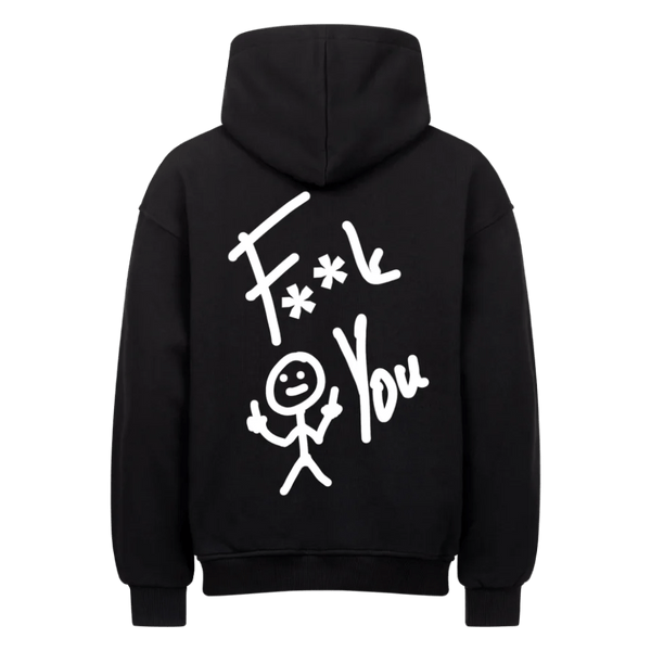 F**kYou Oversized Hoodie Back Print - Idlords