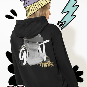 GOAT MOdErN Skulptur Oversized Hoodie Back Print - Idlords