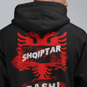 Hoodie Albanischer Adler Style Unisex Oversize Hoodie Shqiptare Back Print - Idlords