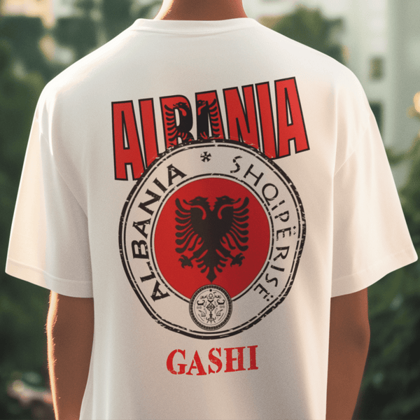 albanien - albanischer adler t-shirt - personalisiert 