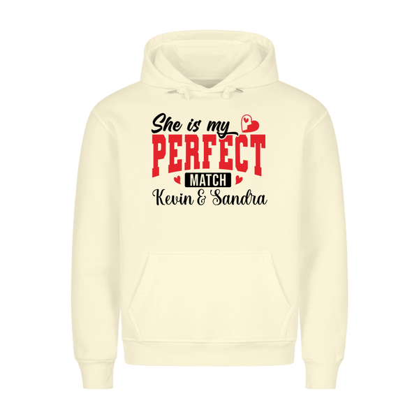 Premium Unisex Hoodie She´s my perfect match - Idlords