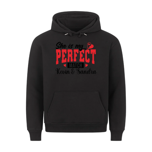 Premium Unisex Hoodie She´s my perfect match - Idlords