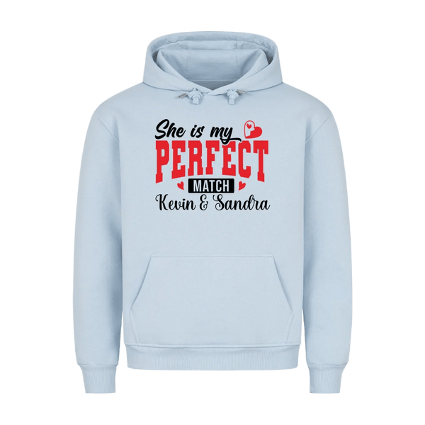 Premium Unisex Hoodie She´s my perfect match - Idlords